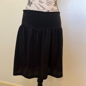 🖤🏃🏻‍♀️Copperlife Black High Elastic Waist Skort W/Perforated Fabric Size XL